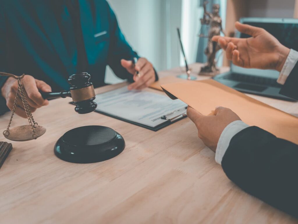 A divorcing spouse reviewing health insurance documents